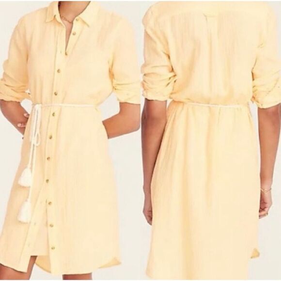 J. Crew Classic-fit soft gauze shirtdress Size 4 - Picture 1 of 8